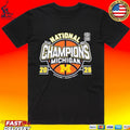 Michigan Wolverines Men’s Basketball National Champions Big Text W Ball T-shirt