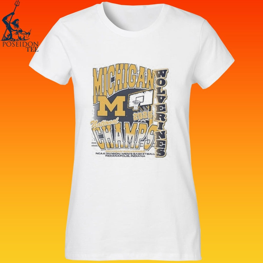 Michigan Wolverines Men’s Basketball National Champions Graphic T-shirt