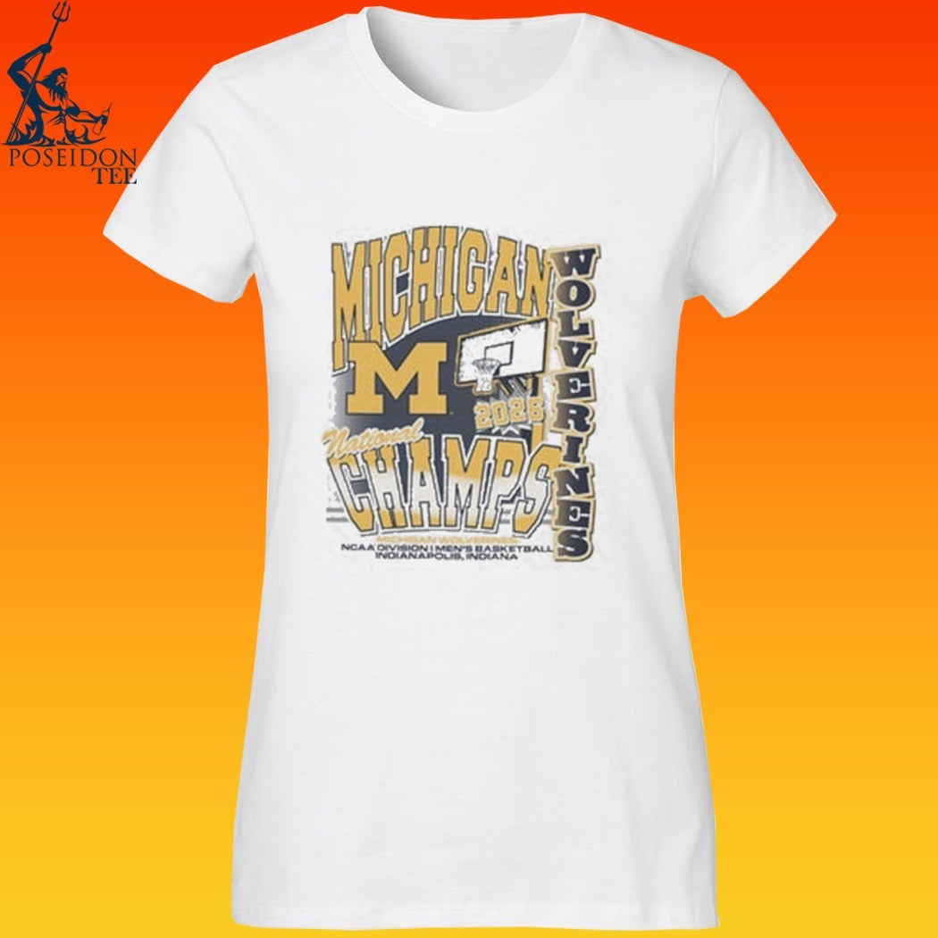 Michigan Wolverines Men’s Basketball National Champions Graphic T-shirt
