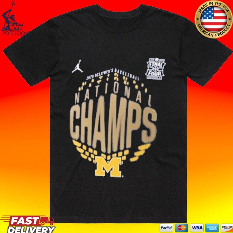 Michigan Wolverines Men’s Basketball National Champions Youth Locker Room T-shirt