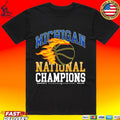 Michigan Wolverines National Champions Flames T-shirt