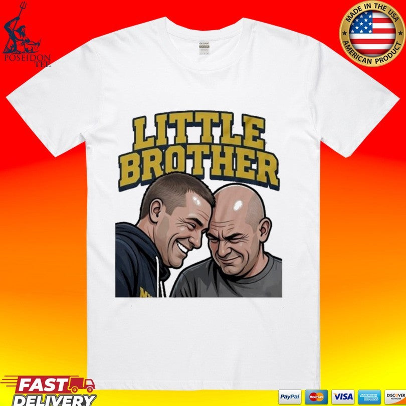 Michigan Wolverines Vs Uconn Huskies Dusty May And Dan Hurley Funny Little Brother T-shirt