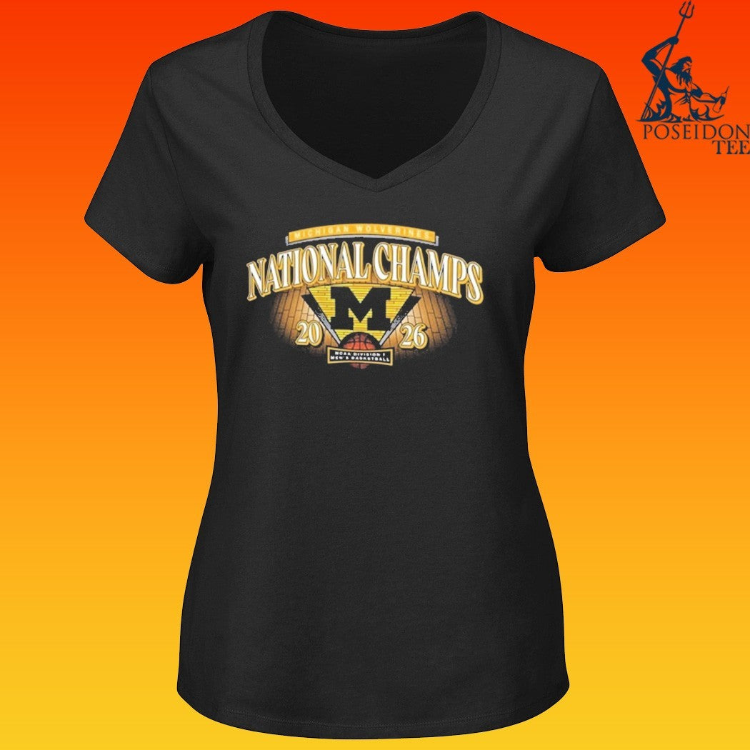 Michigan Wolverines Women’s 2026 Men’s Basketball National Champions Naomi T-shirt
