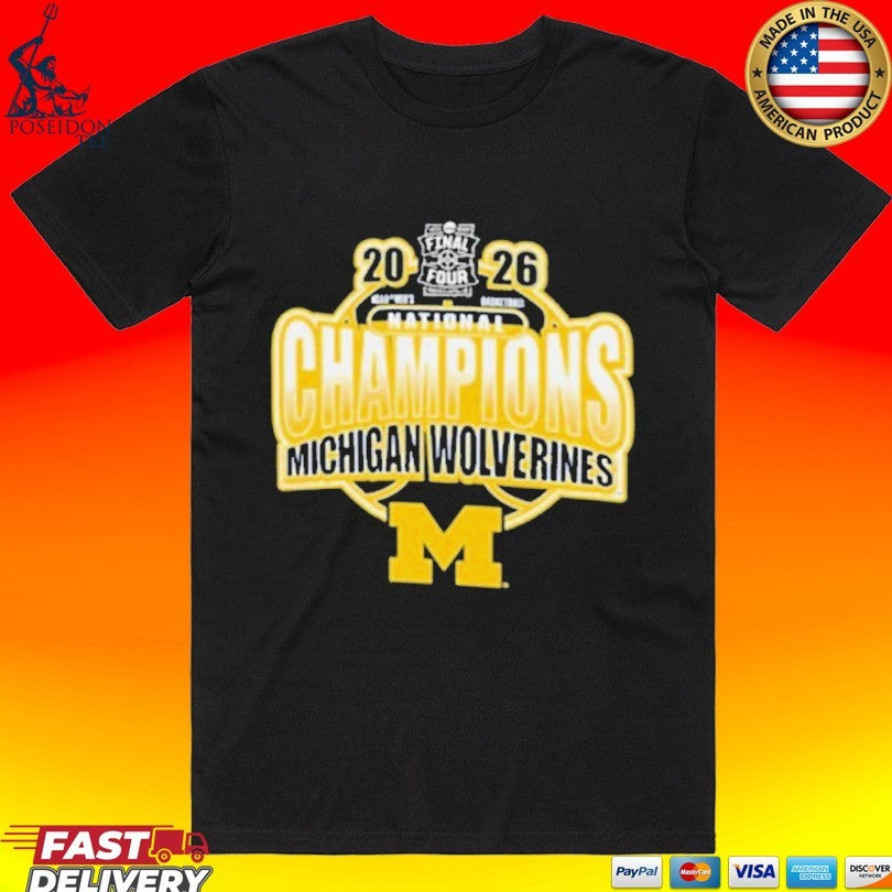 Michigan Wolverines Youth 2026 Men’s Basketball National Champions T-shirt