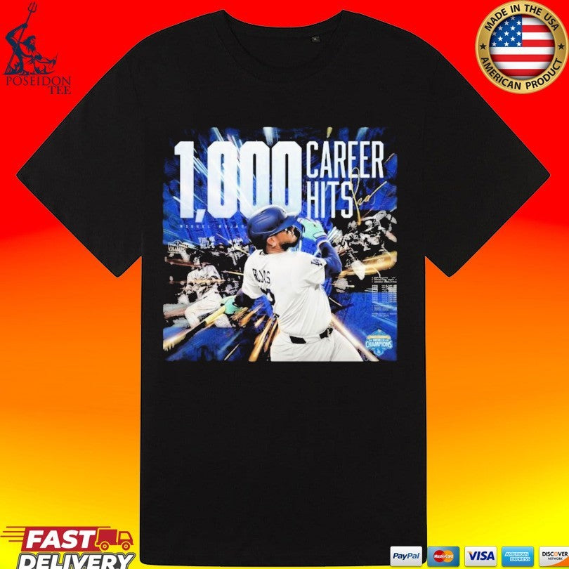 Miguel Rojas 1000 Career Hits Dodgers T-shirt