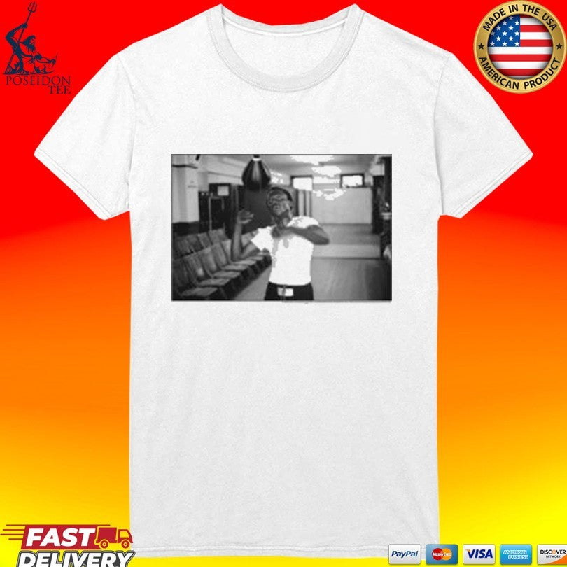 Miles Davis Md100 Black & White Boxing Portrait T-shirt