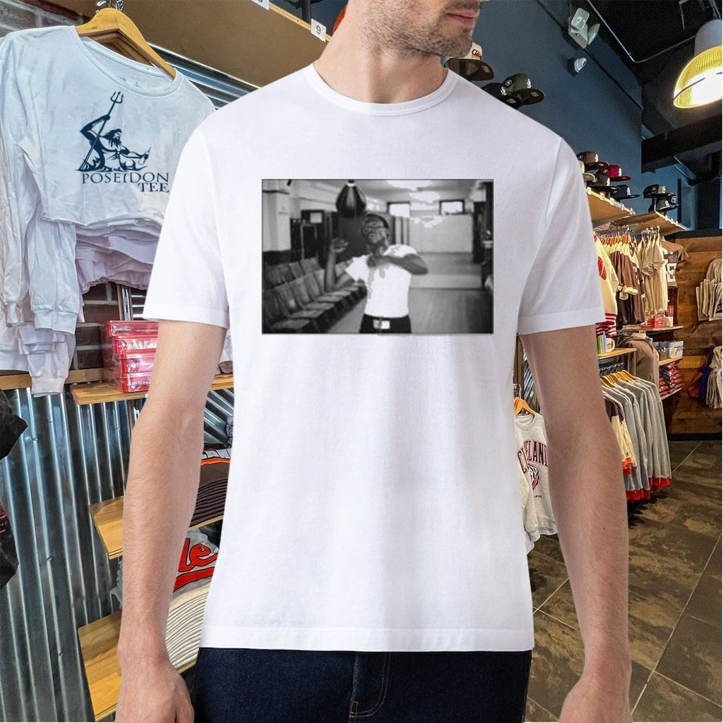 Miles Davis Md100 Black & White Boxing Portrait T-shirt
