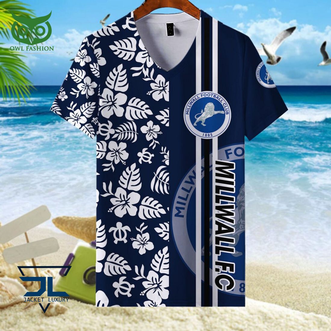 Millwall F.C EFL Championship Hawaiian Shirt T-shirt