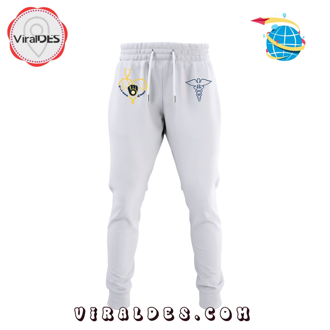 Milwaukee Brewers 2025 Nurses Night Gold Hoodie, Long Pants