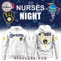Milwaukee Brewers 2025 Nurses Night Hoodie – White