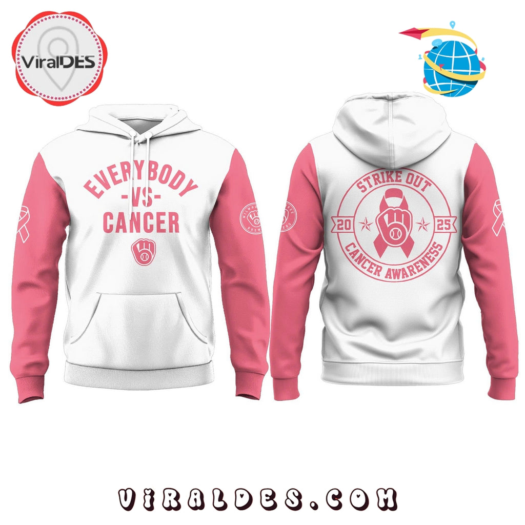 Milwaukee Brewers Cancer Awareness Day Hoodie, Long Pants