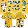 Milwaukee Brewers MLB The Simpsons Heritage Baseball Jersey