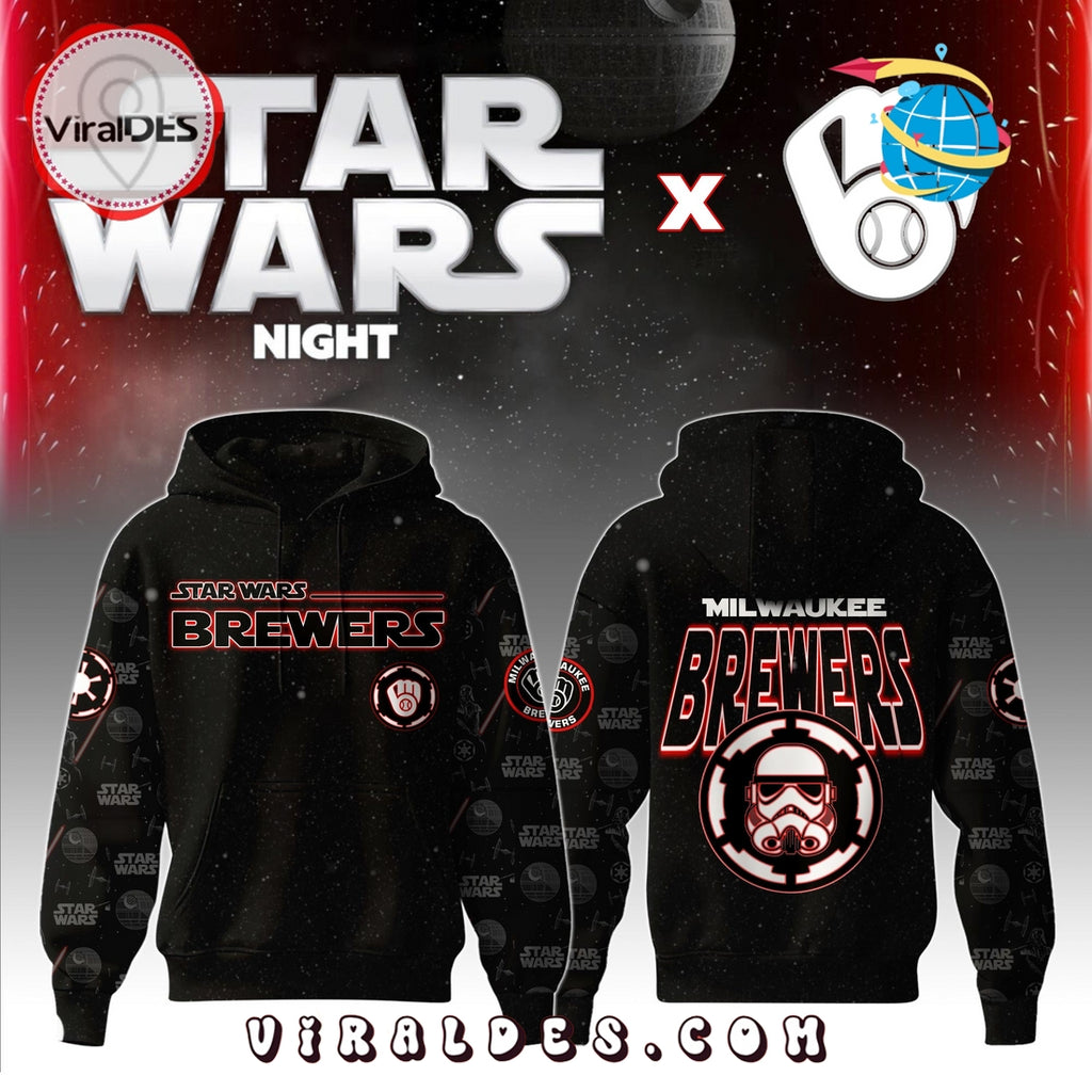 Milwaukee Brewers MLB x Star War Night Hoodie, Jogger, Cap