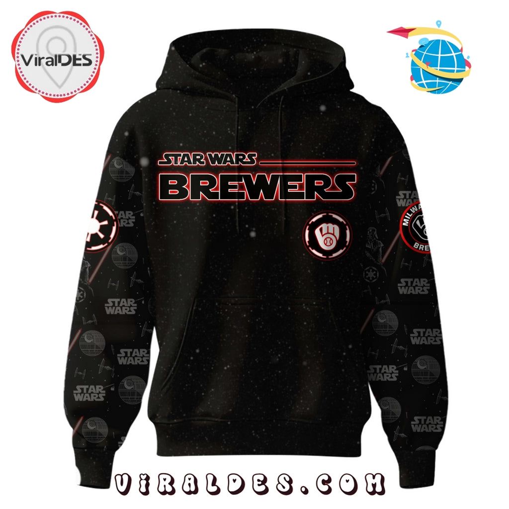Milwaukee Brewers MLB x Star War Night Hoodie, Jogger, Cap
