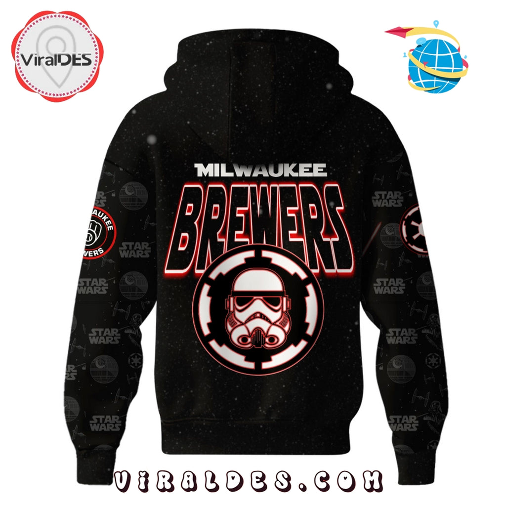 Milwaukee Brewers MLB x Star War Night Hoodie, Jogger, Cap