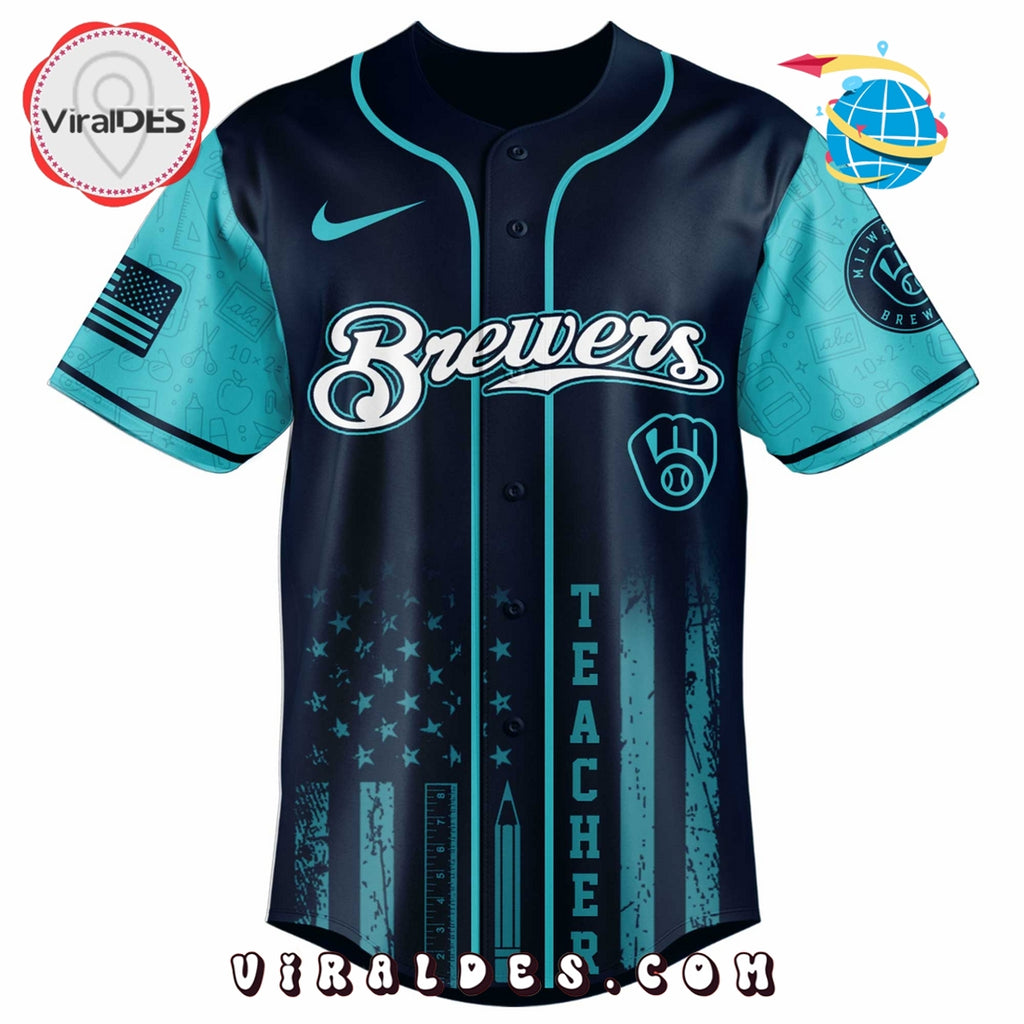 Milwaukee Brewers MLB x Teacher Appreciation Day Baseball Jersey