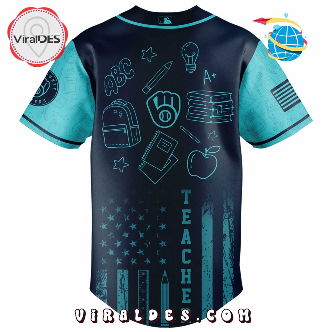 Milwaukee Brewers MLB x Teacher Appreciation Day Baseball Jersey