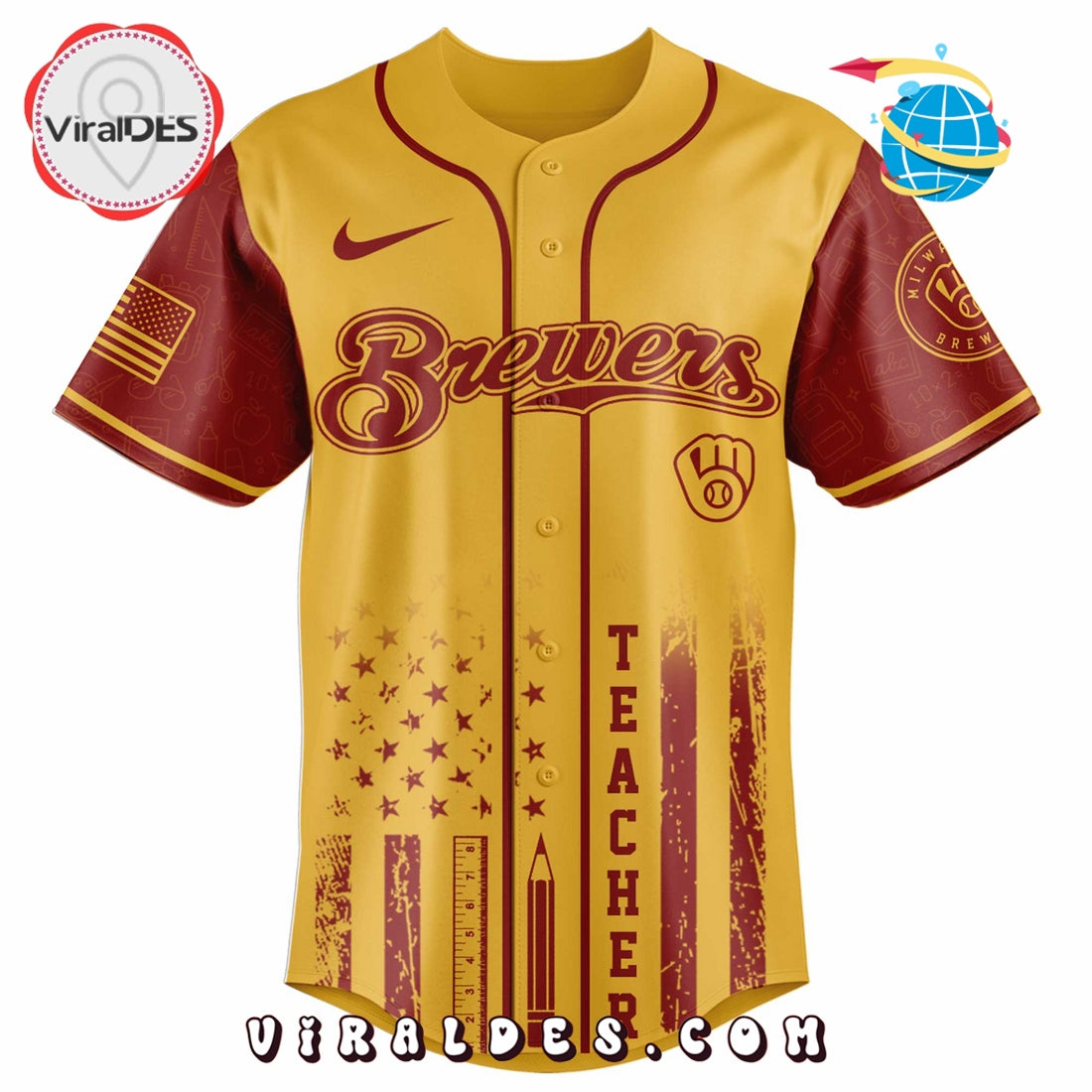 Milwaukee Brewers MLB x Teacher Appreciation Day Jersey