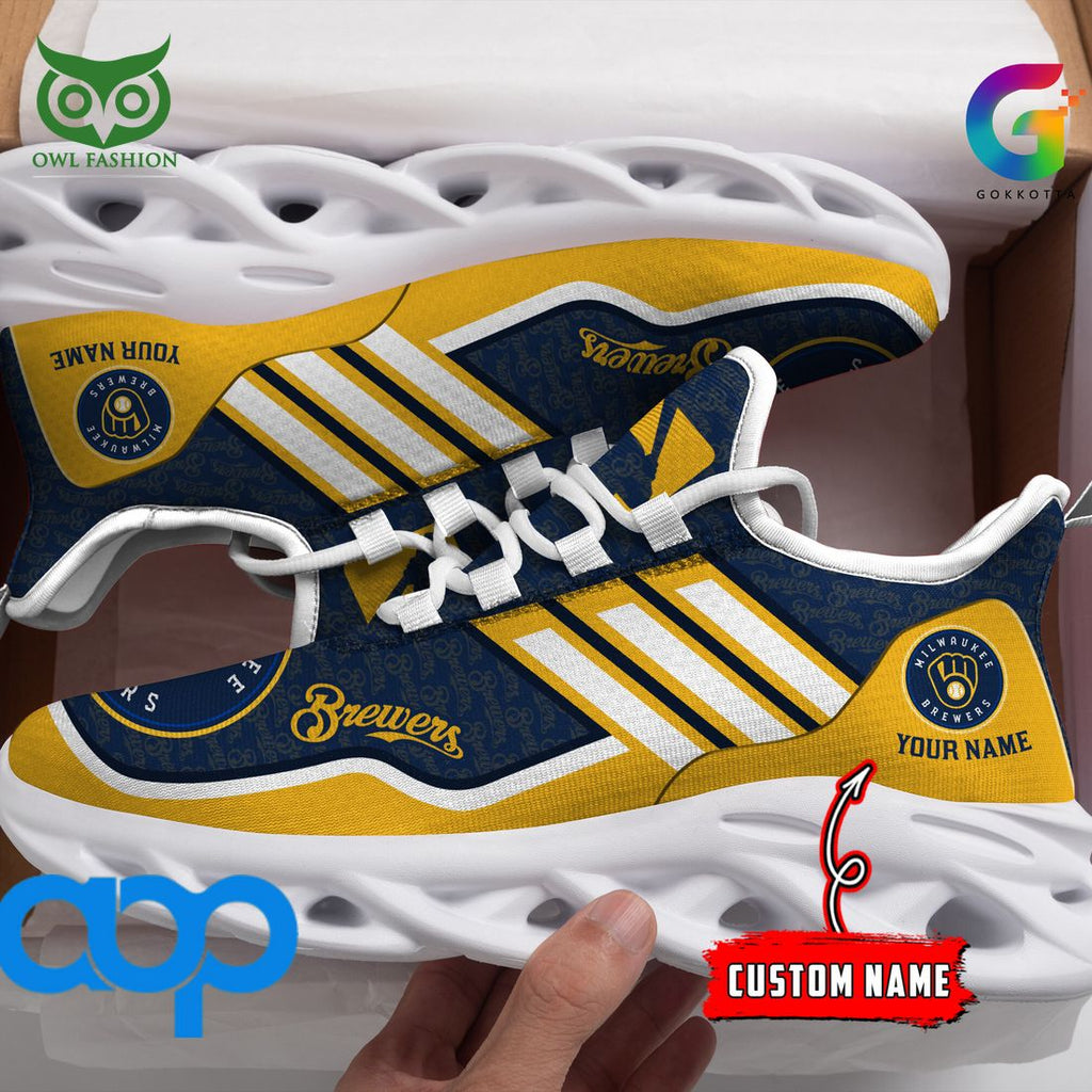 Milwaukee Brewers MLB Personalized New Max Soul Sneaker