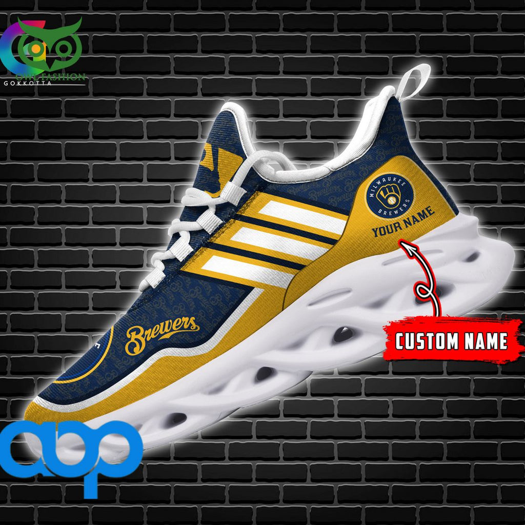 Milwaukee Brewers MLB Personalized New Max Soul Sneaker