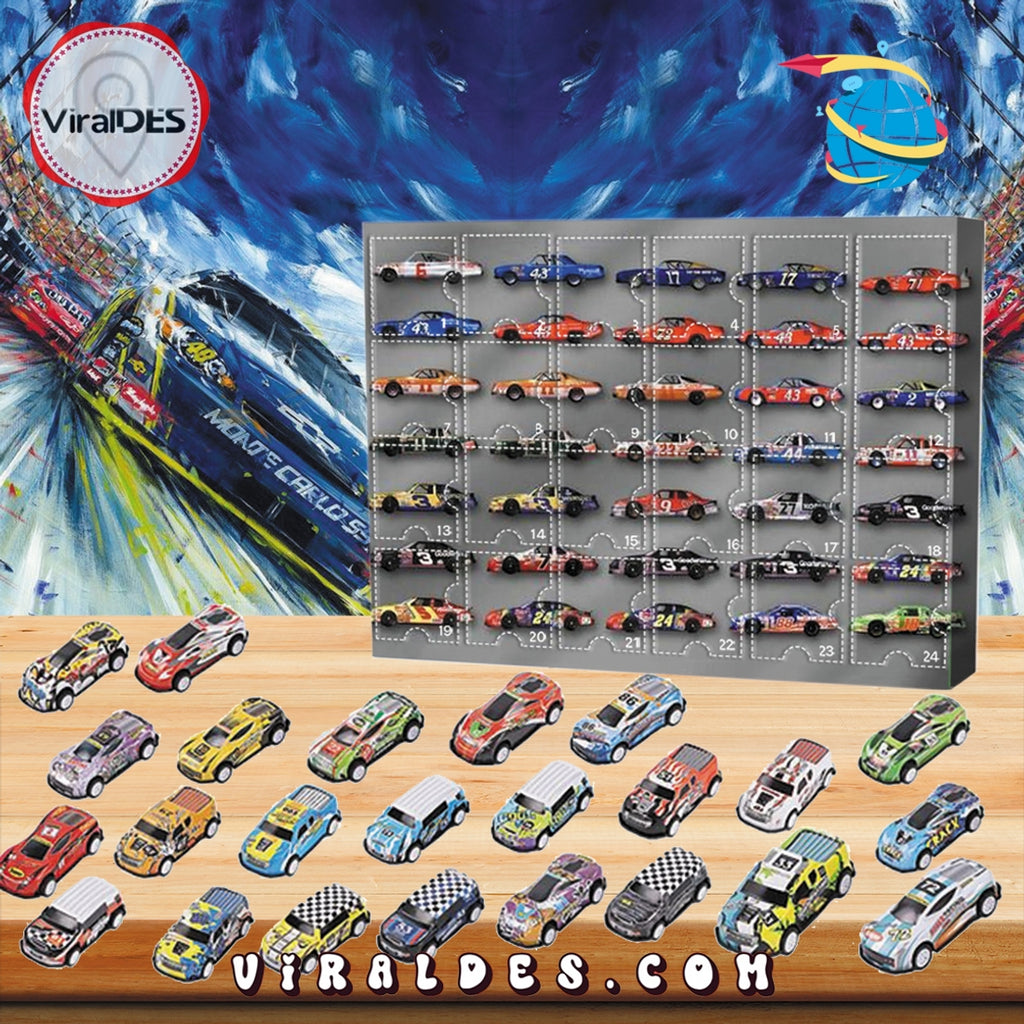 Mini Car Advent Calendar, 24 Gifts Are In It