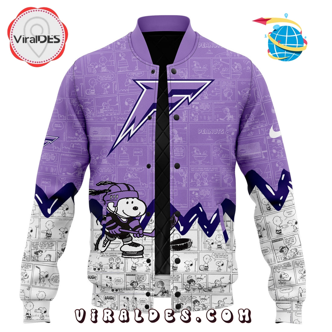 Minnesota Frost 75th Anniversary Peanuts Baseball Jacket