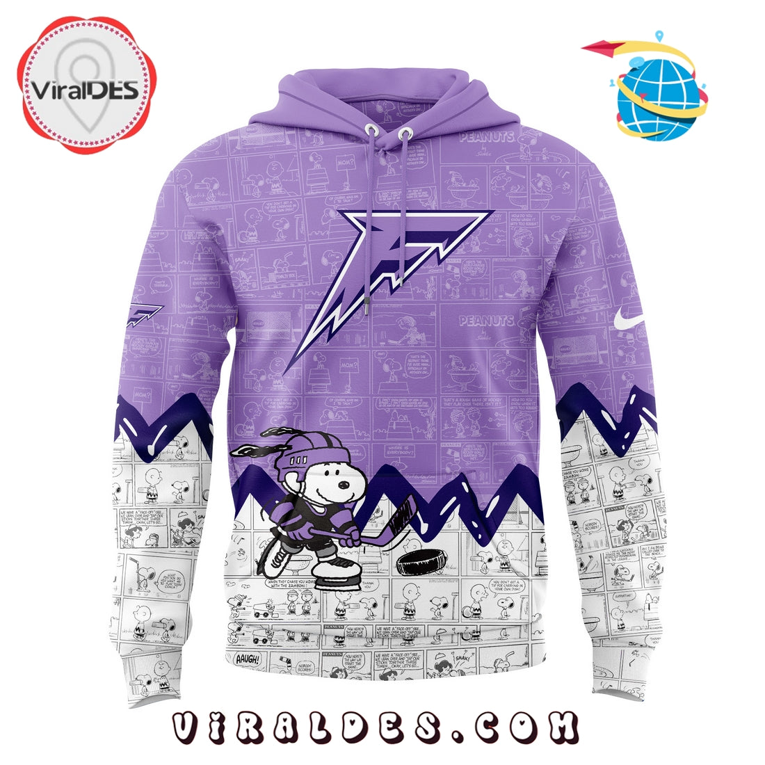 Minnesota Frost 75th Anniversary Peanuts Hoodie