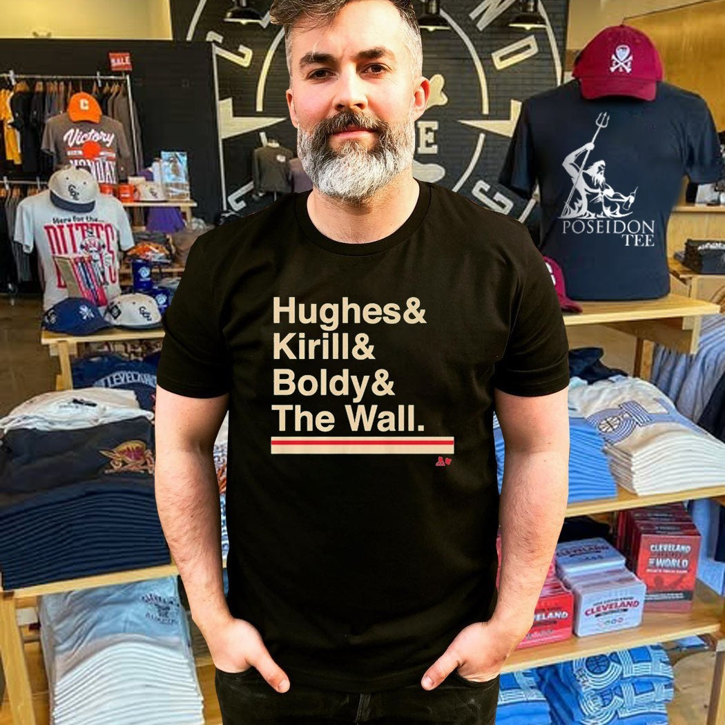 Minnesota Hockey Ampersand Hughes & Kirill & Boldy & The Wall T-shirt
