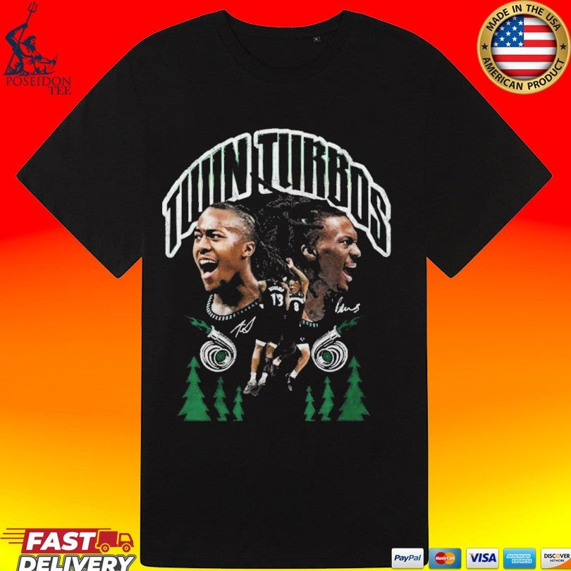 Minnesota Timberwolves Twin Turbos Autographed T-shirt