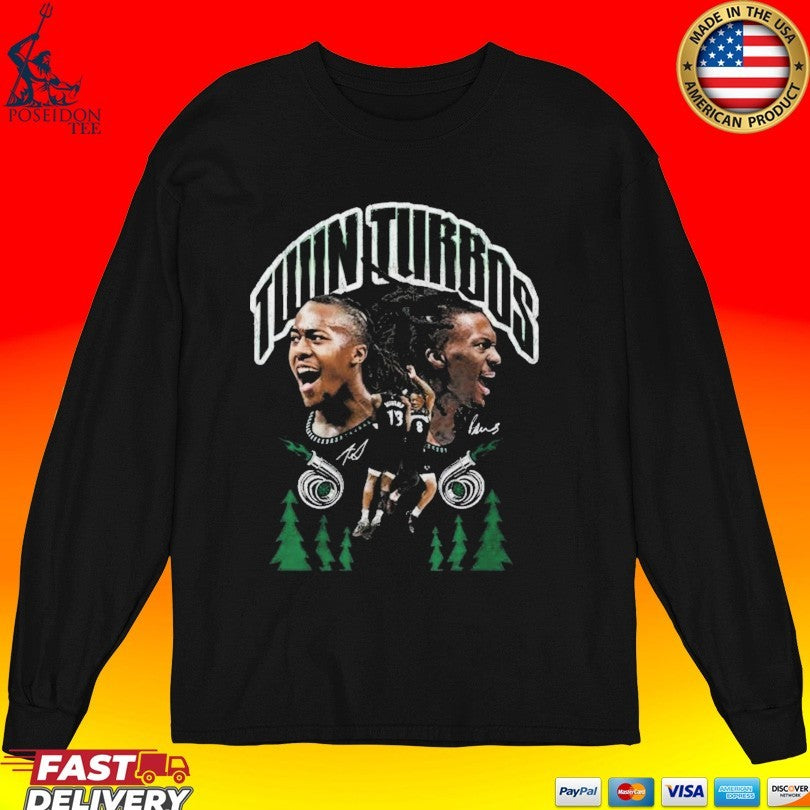 Minnesota Timberwolves Twin Turbos Autographed T-shirt