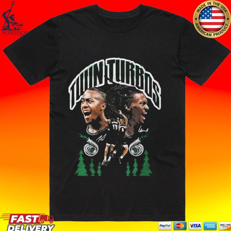 Minnesota Timberwolves Twin Turbos Autographed T-shirt