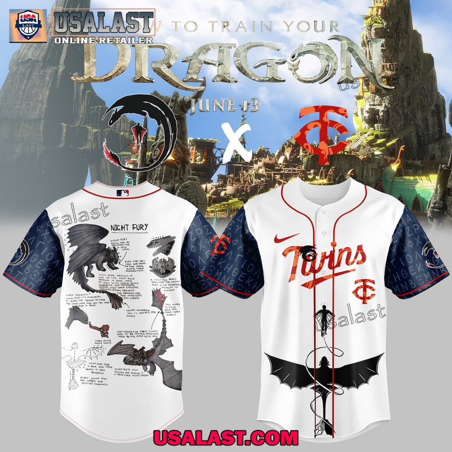 Minnesota Twins How to Train Your Dragon Baseball Jersey