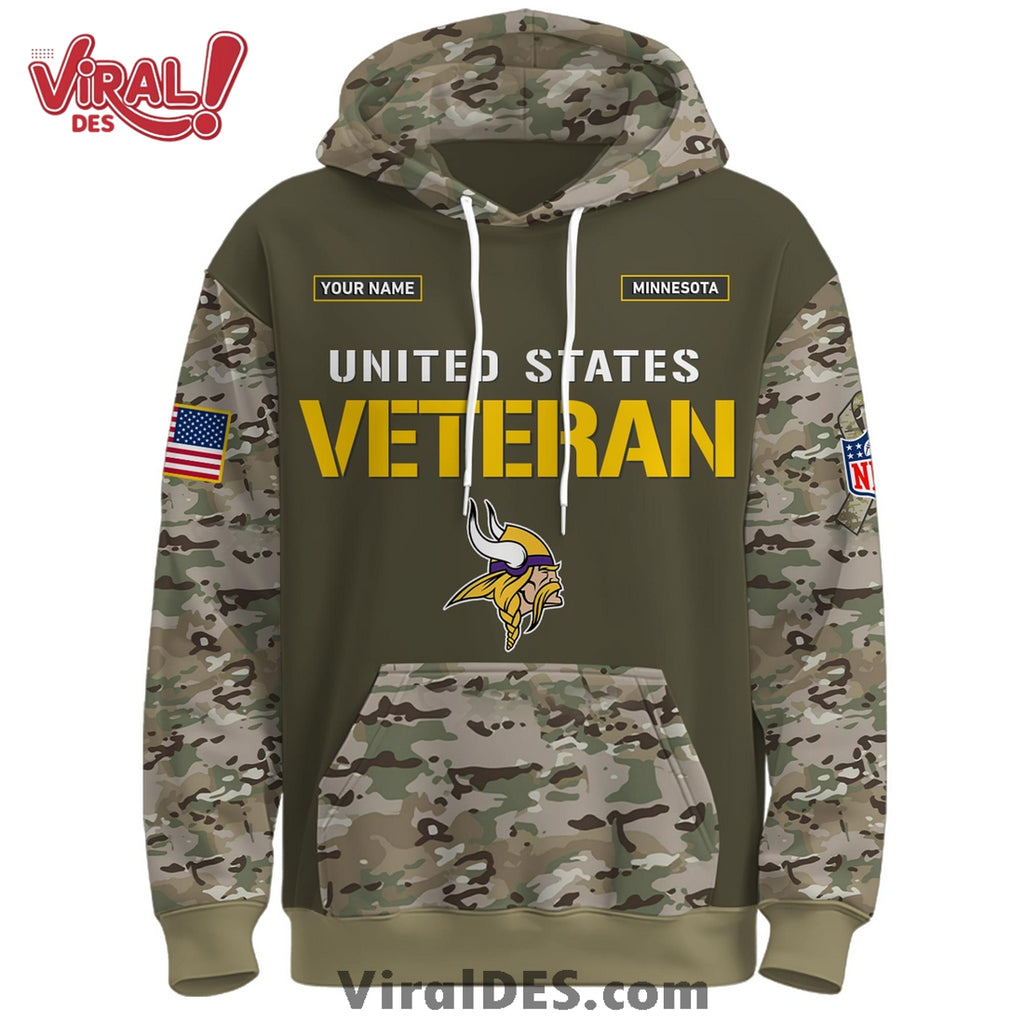 Minnesota Vikings 2025 Salute to Service Hoodie, Long Pants