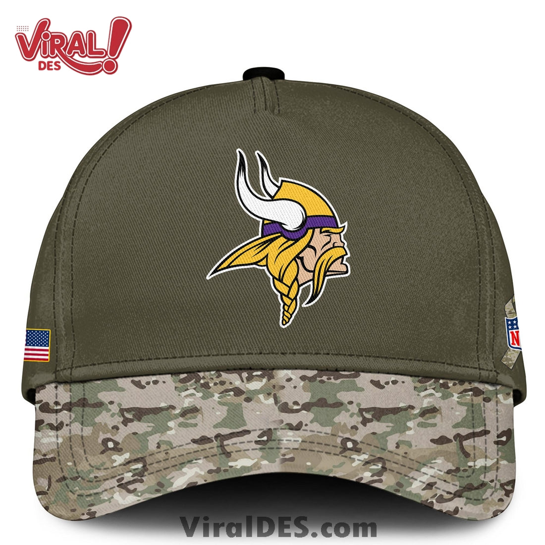 Minnesota Vikings 2025 Salute to Service Hoodie, Long Pants