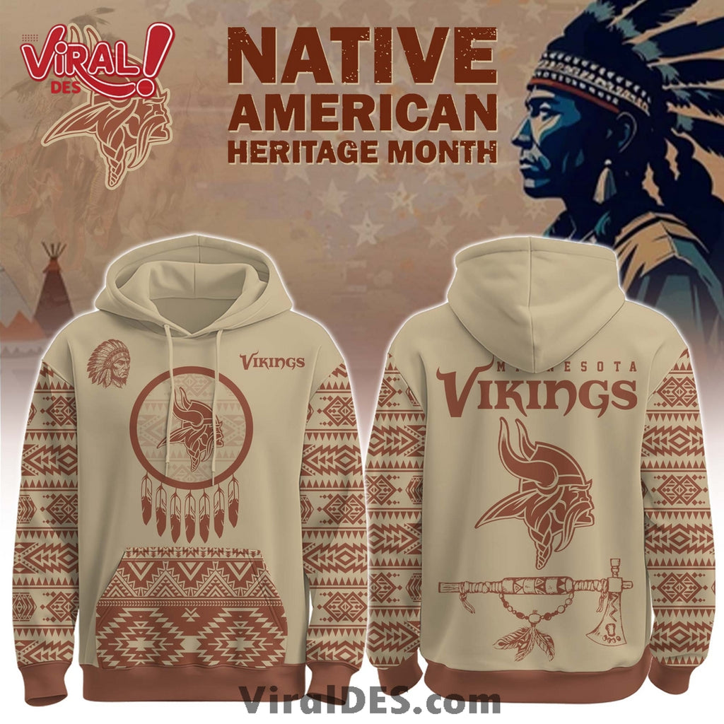 Minnesota Vikings Native American Heritage Month Hoodie, Long Pants