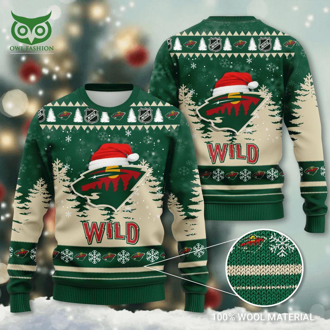 Minnesota Wild NHL Ice Hockey 3D Ugly Sweater