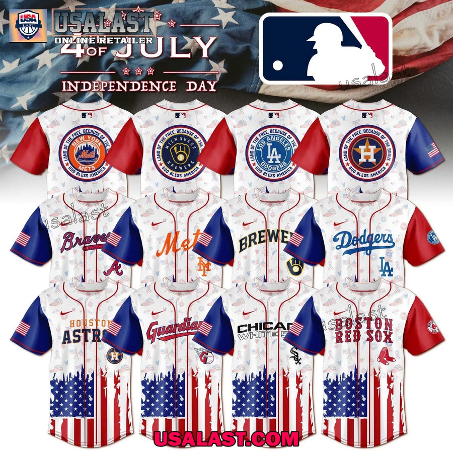 MLB All Team Independence Day 2025 Jersey Shirt
