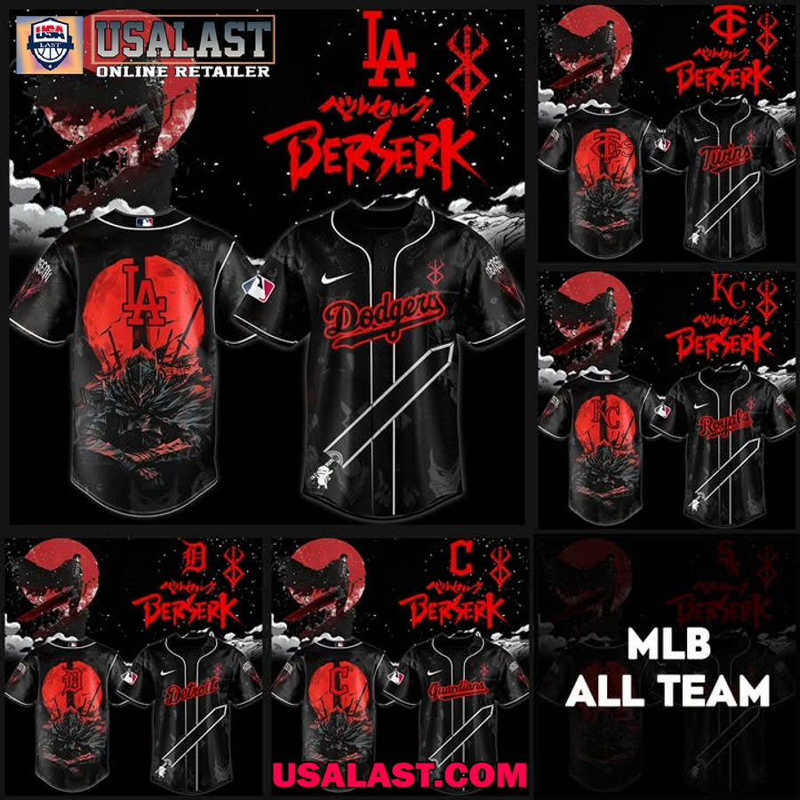 MLB All Team x Berserk Manga Jersey Shirt
