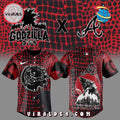 MLB Atlanta Braves x Godzilla Baseball Jersey