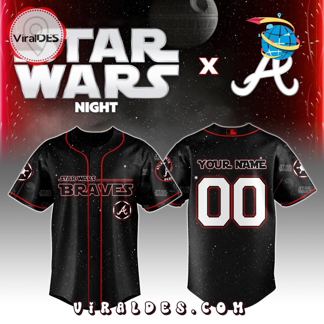 MLB Atlanta Braves x Star War Night 2025 Jersey