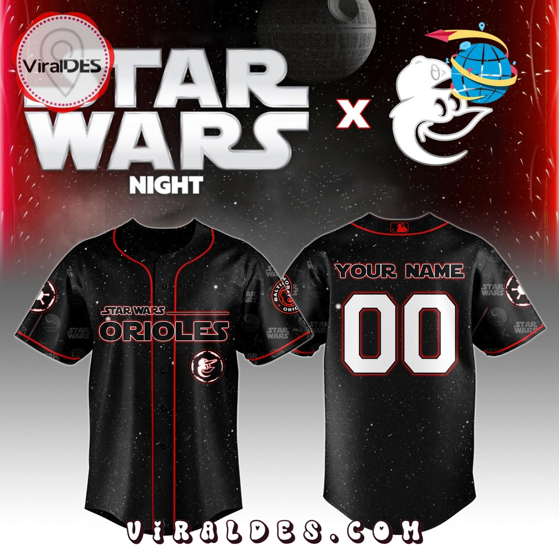 MLB Baltimore Orioles x Star War Night 2025 Jersey