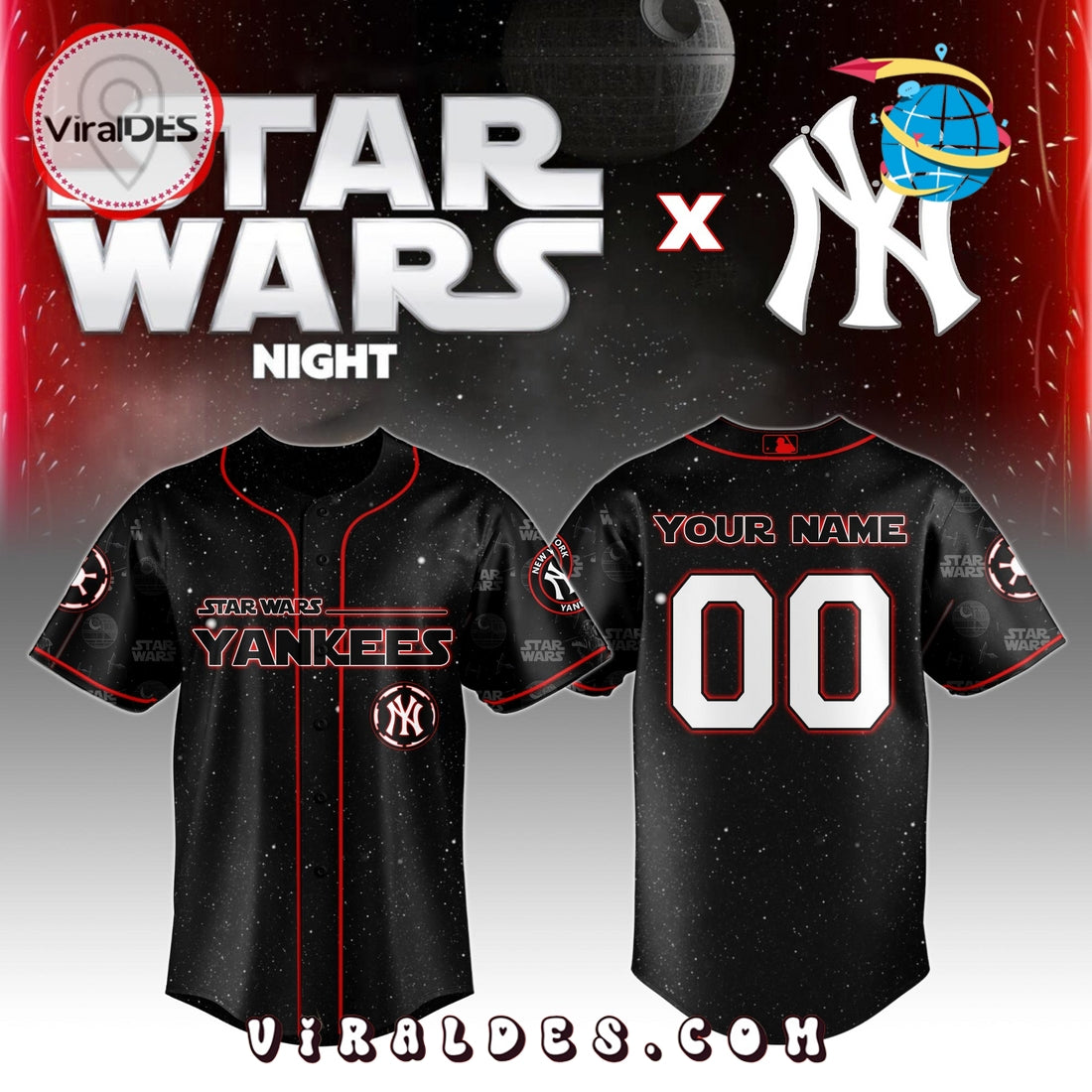 MLB New York Yankees x Star War Night 2025 Jersey
