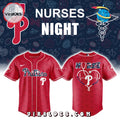 MLB Philadelphia Phillies Nurses Night Red Baseball Jersey