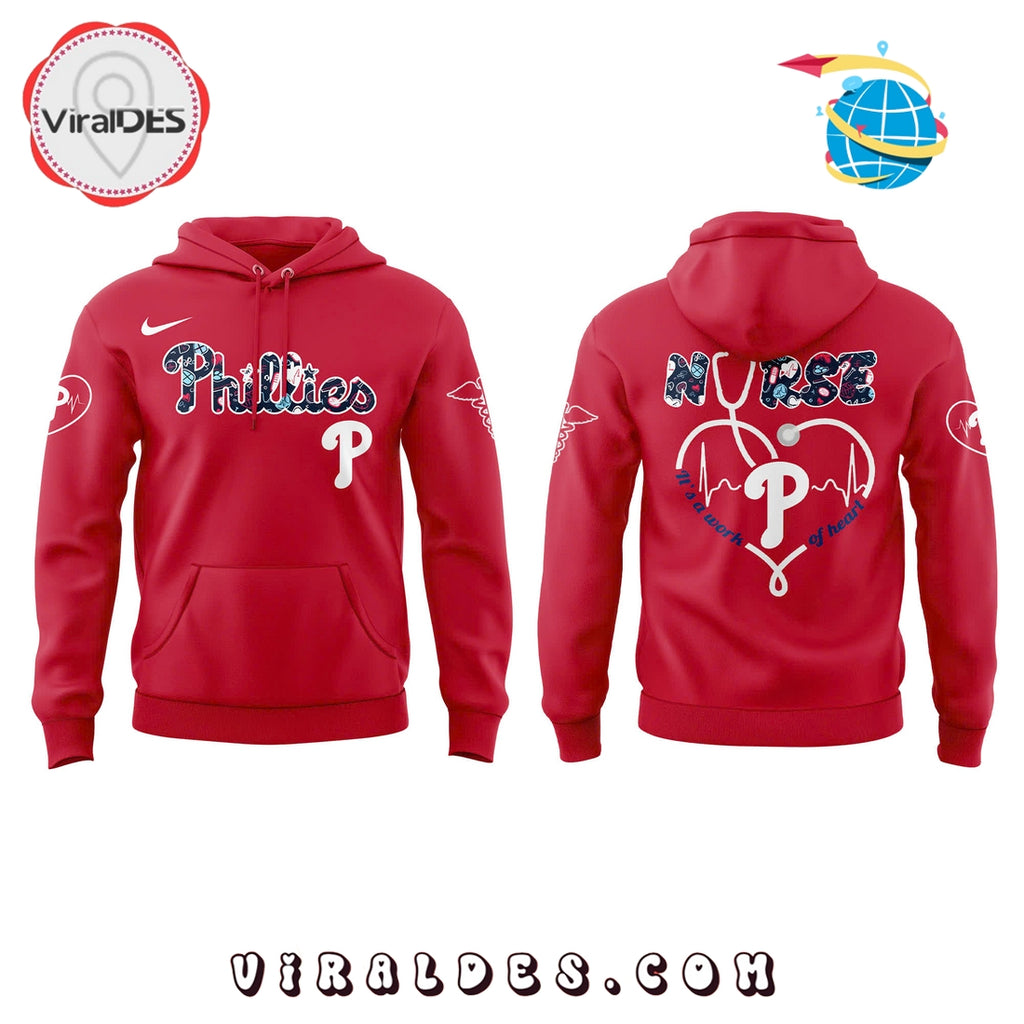 MLB Philadelphia Phillies Nurses Night Red Hoodie