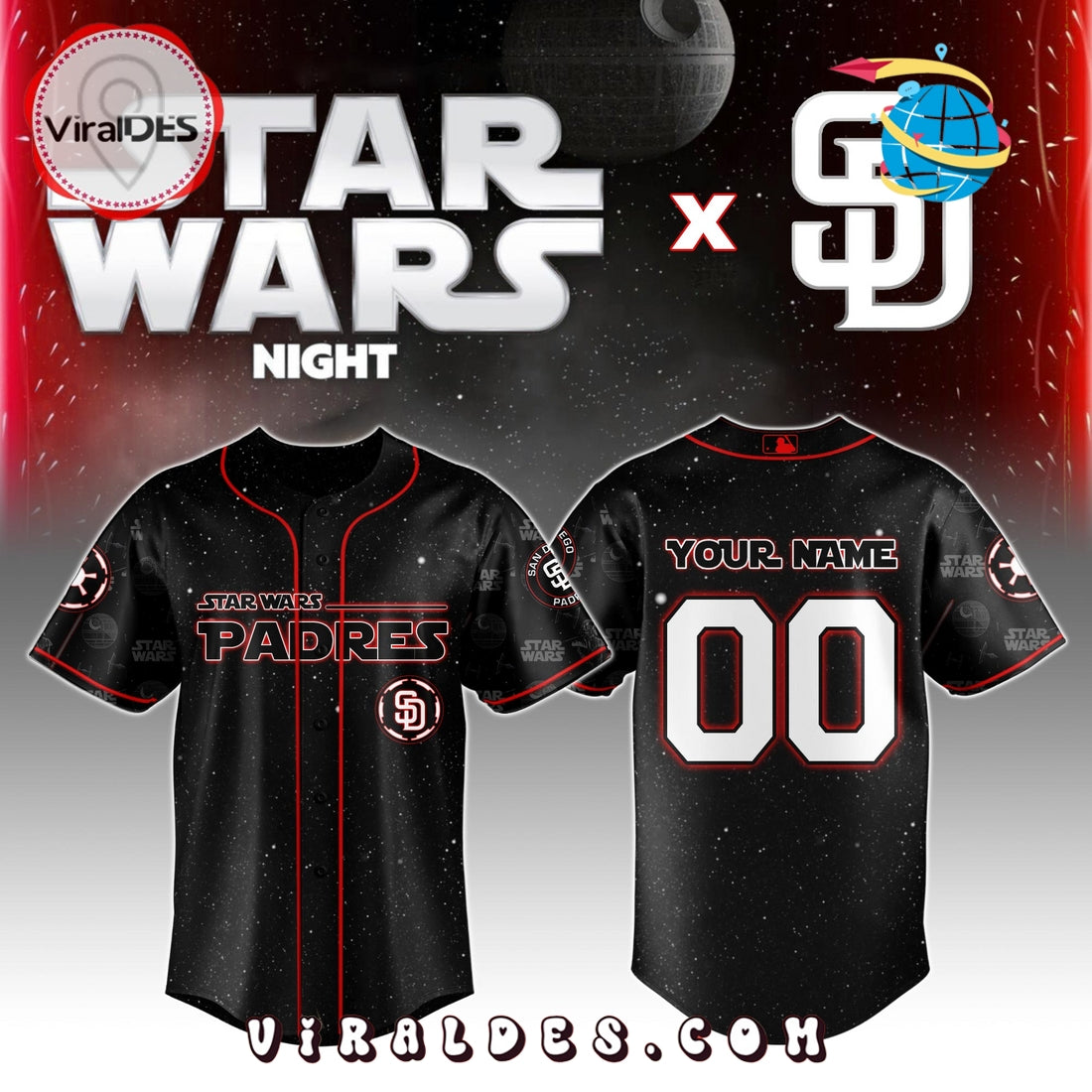 MLB San Diego Padres x Star War Night 2025 Jersey