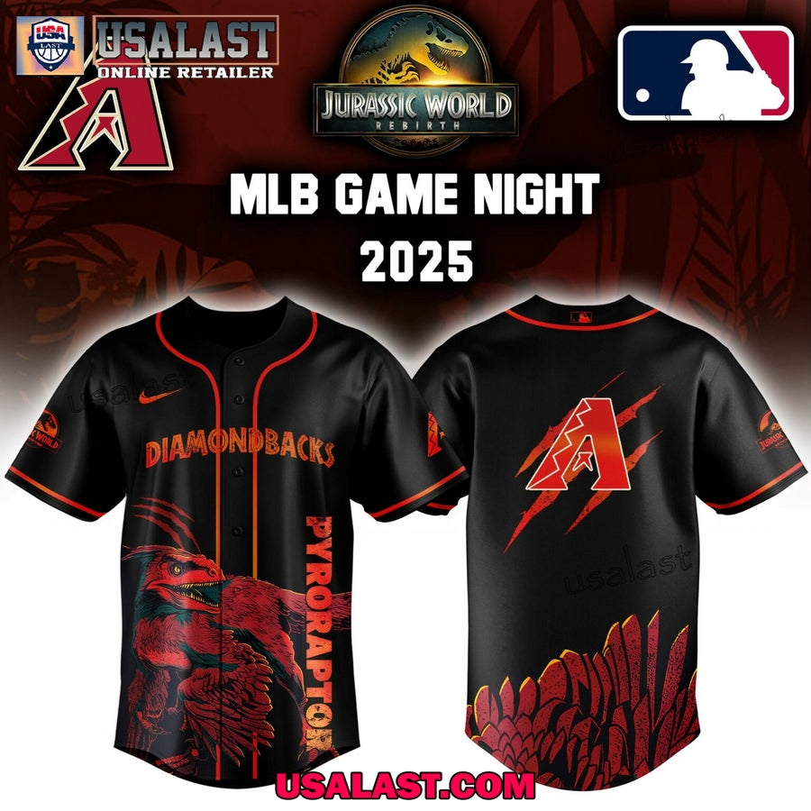 MLB Team Jurassic World Pyroraptor Jersey Shirt