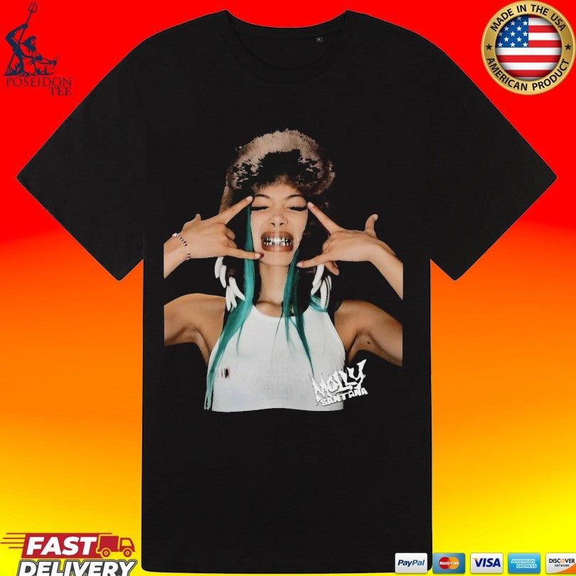 Molly Santana Teal Hair Streetwear T-shirt