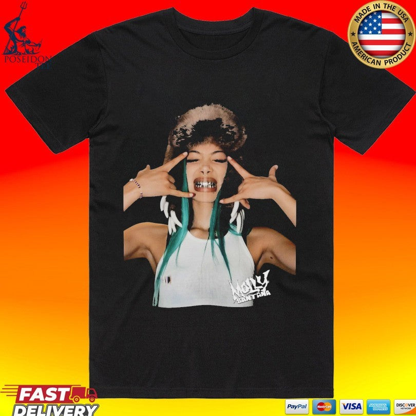 Molly Santana Teal Hair Streetwear T-shirt