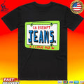 Mom Jeans Car Exempt I Love Mj Plate T-shirt