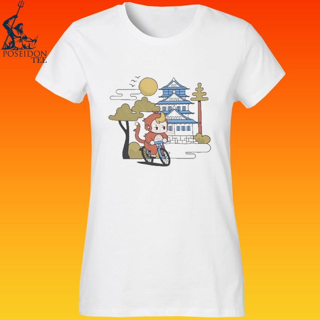 Monkey Riding Bicycle Cdawgva Out For A Ride T-shirt